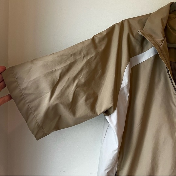 IZOD XFG Men’s Taupe Golf Jacket Size Small Colorblock Half Zip Windbreaker - Picture 4 of 10